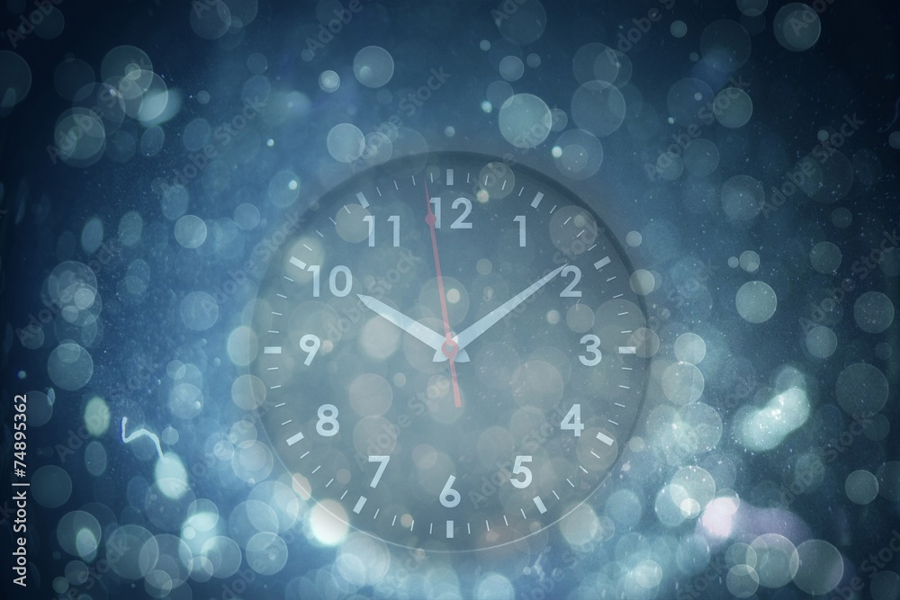 Poster composite image of black clock