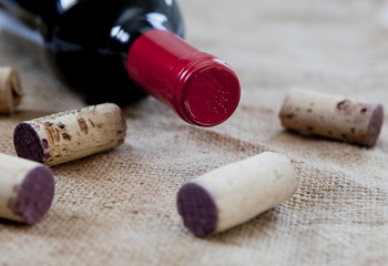 bouteille de vin rouge