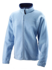 blue pola jacket for woman