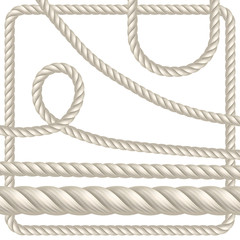 Rope seamless vector