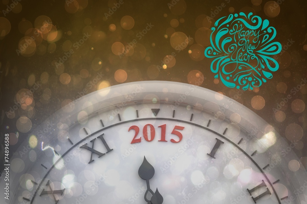 Poster composite image of elegant happy new year