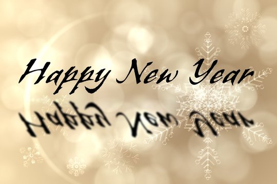 Composite image of happy new year