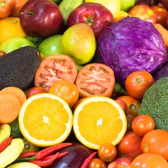 Fruits and vegetables for healthy