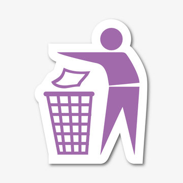 Logo ordures ménagères.