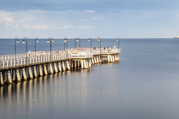 Obraz premium Pier in Gdynia, Poland