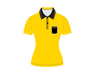 polo shirt outline on white background