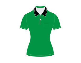 polo shirt outline on white background