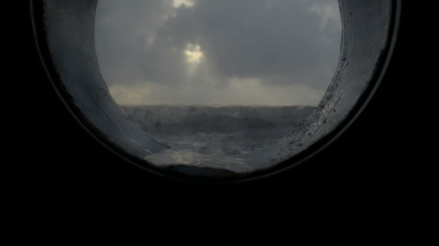 ship in storm weather