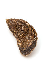 Oyster isolated on a white studio background.