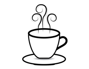 coffee cup vector on white background