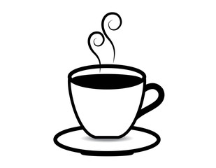 coffee cup vector on white background