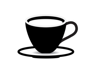 coffee cup vector on white background