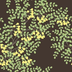Dekokissen Pattern with abstract leaves © amirage