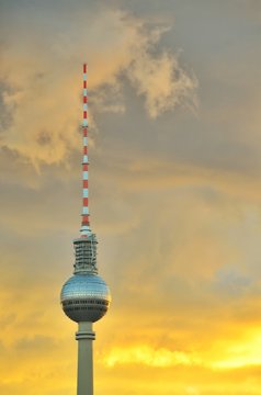 Fernsehturm Berlin Sunset
