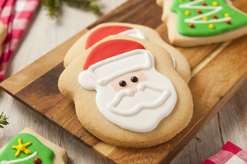 Obraz na płótnie Canvas Homemade Christmas Sugar Cookies