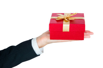 the gift in the hands of