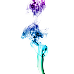 Abstract colored smoke