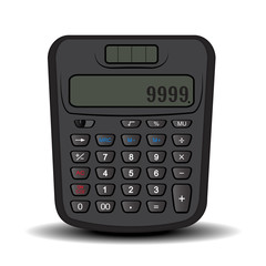 Calculator on a white background