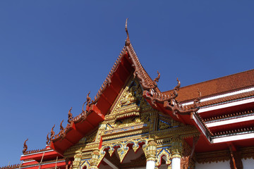 Buddhastatue in Tempel in Thailand