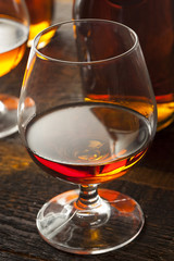 Amber Brandy in a Glass