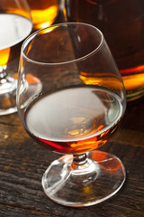 Amber Brandy in a Glass