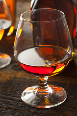 Amber Brandy in a Glass