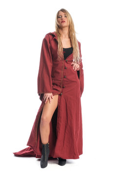 Frau im Mittelalter Gewand