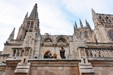 Fototapeta premium portal de belen en la catedral de burgos
