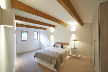 Fototapeta na wymiar Interior View Of Beautiful Luxury Bedroom