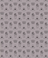 crown hand triangle pattern