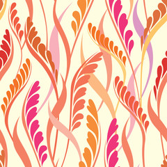 Floral texture. Flower seamless  pattern. Flourish background