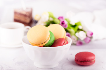 Colorful macaroons