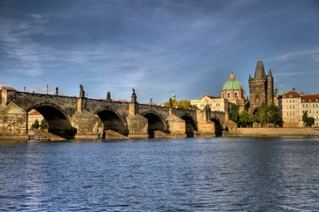 Fototapeta na wymiar Charles Bridge in Prague, Czech Republic