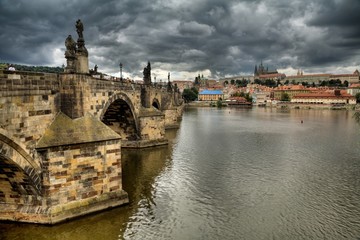 Fototapeta na wymiar Charles Bridge in Prague, Czech Republic