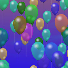 Party balloons generated hires texture