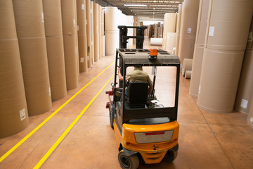 Warehouse (paper and cardoboard) in paper mill