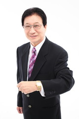 스튜디오 안에서 노부부