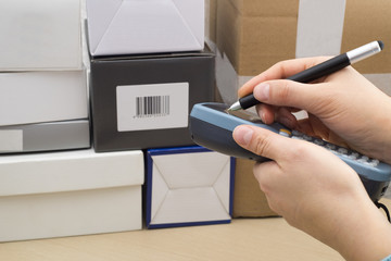 Handheld Computer for barcode scanning identification