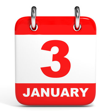 Calendar. 3 January.