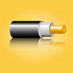Optic fiber cable. Vector illustration