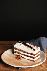 Tasty tiramisu cake