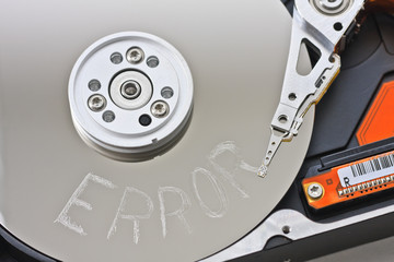 Computer hard disk read/write fatal error
