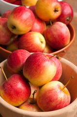 red apples isolated on white