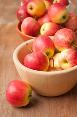 red apples isolated on white