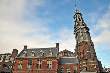 Fototapeta na wymiar Amsterdam, case tradizionali - Olanda