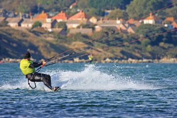 kitesurfer in Portland Harbour