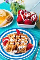 Fresh cottage style spring breakfast