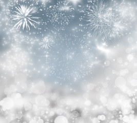 Fototapeta na wymiar Abstract holiday background with fireworks
