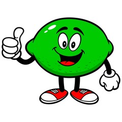 Lime with Thumbs Up