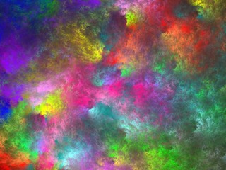 Obraz na płótnie Canvas Abstract shapes made of fractal textures.